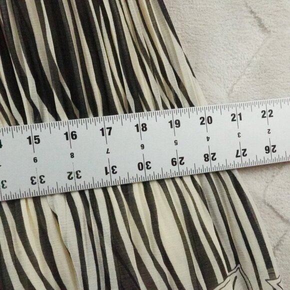 Alice + Olivia Fit & Flare Dress Womens Extra Small Striped Floral print - Picture 8 of 11